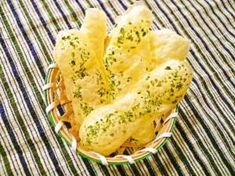 レンジで簡単☆2分で出来るぽこぽこチーズスナック♪